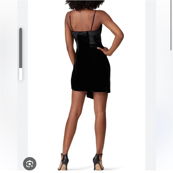 NWT Cinq a Sept Kiki Black Velvet Bow Mini Dress - Picture 6 of 12